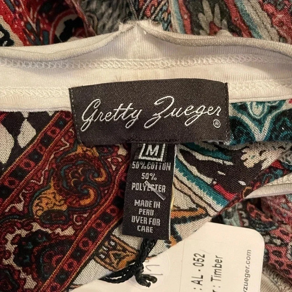 Gretty Zueger bohemian oversized cardigan size large NWT - Picture 9 of 11